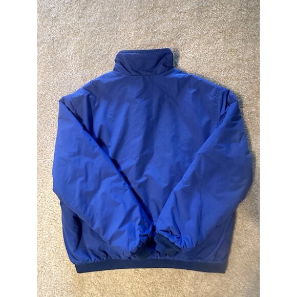 L.L BEAN Vintage Men’s Fleece Lined Jacket Blue Size L Warm-Up Bomber Skiing - Picture 8 of 8